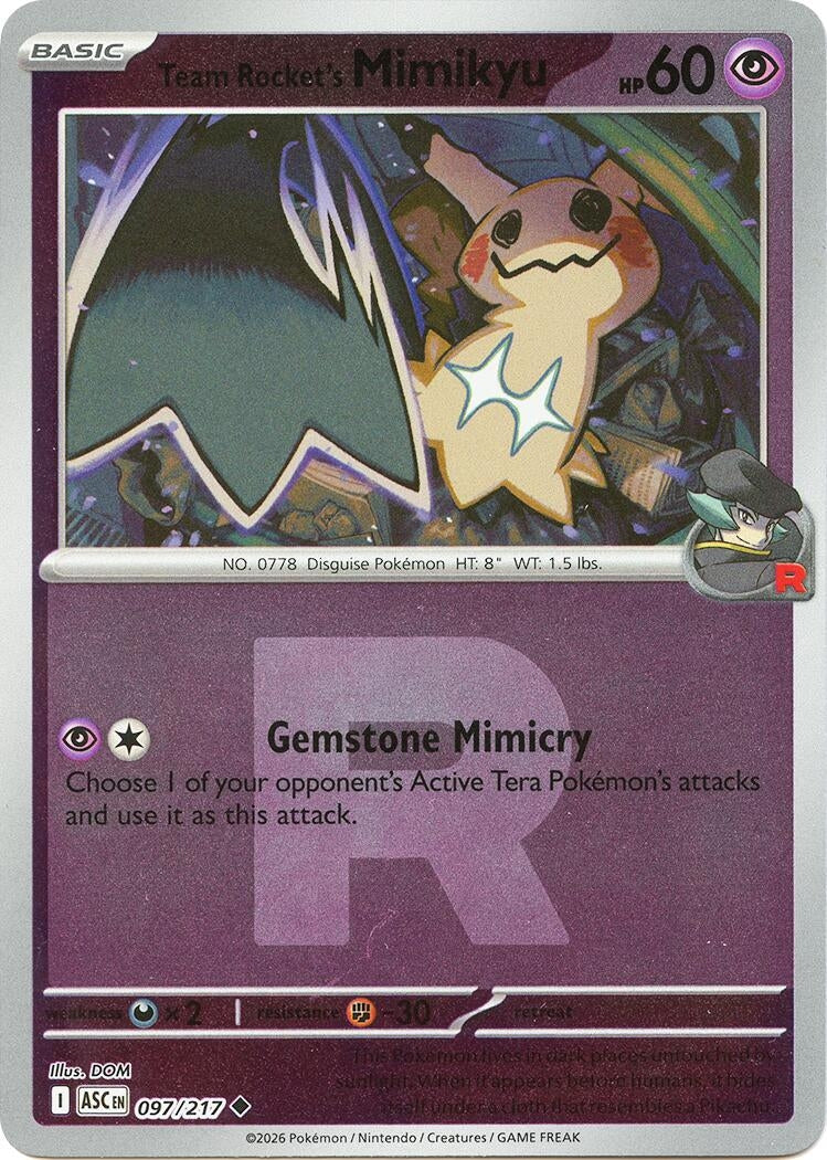 Team Rocket's Mimikyu - 097/217 (Team Rocket) (097/217) (ME: Ascended Heroes)