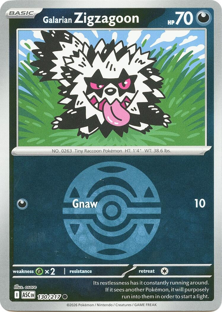 Galarian Zigzagoon (Dusk Ball) (130/217) (ME: Ascended Heroes)