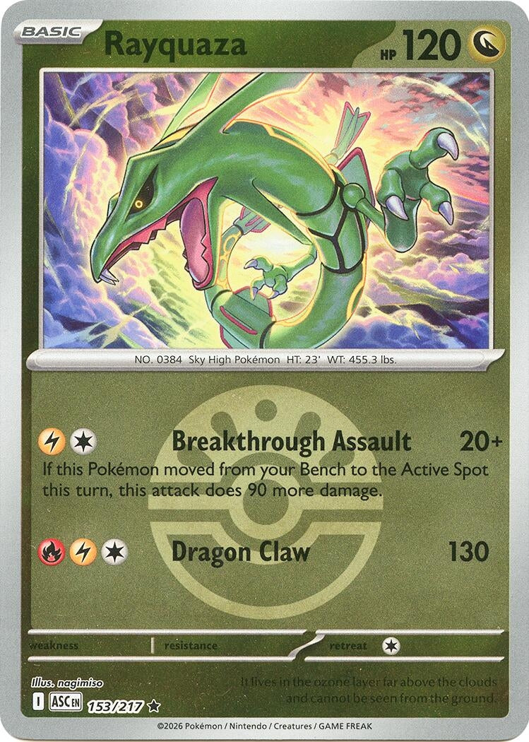 Rayquaza (Friend Ball) (153/217) (ME: Ascended Heroes)