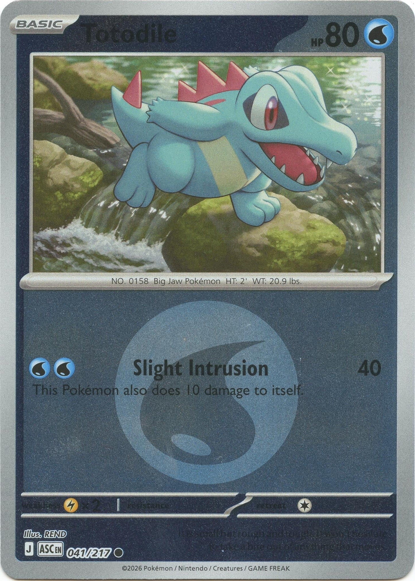 Totodile (Energy Symbol Pattern) (041/217) (ME: Ascended Heroes)