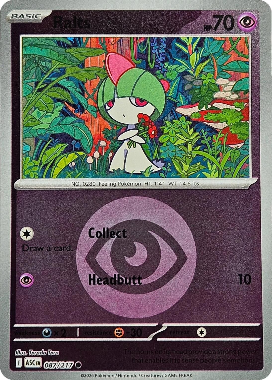Ralts (Energy Symbol Pattern) (087/217) (ME: Ascended Heroes)