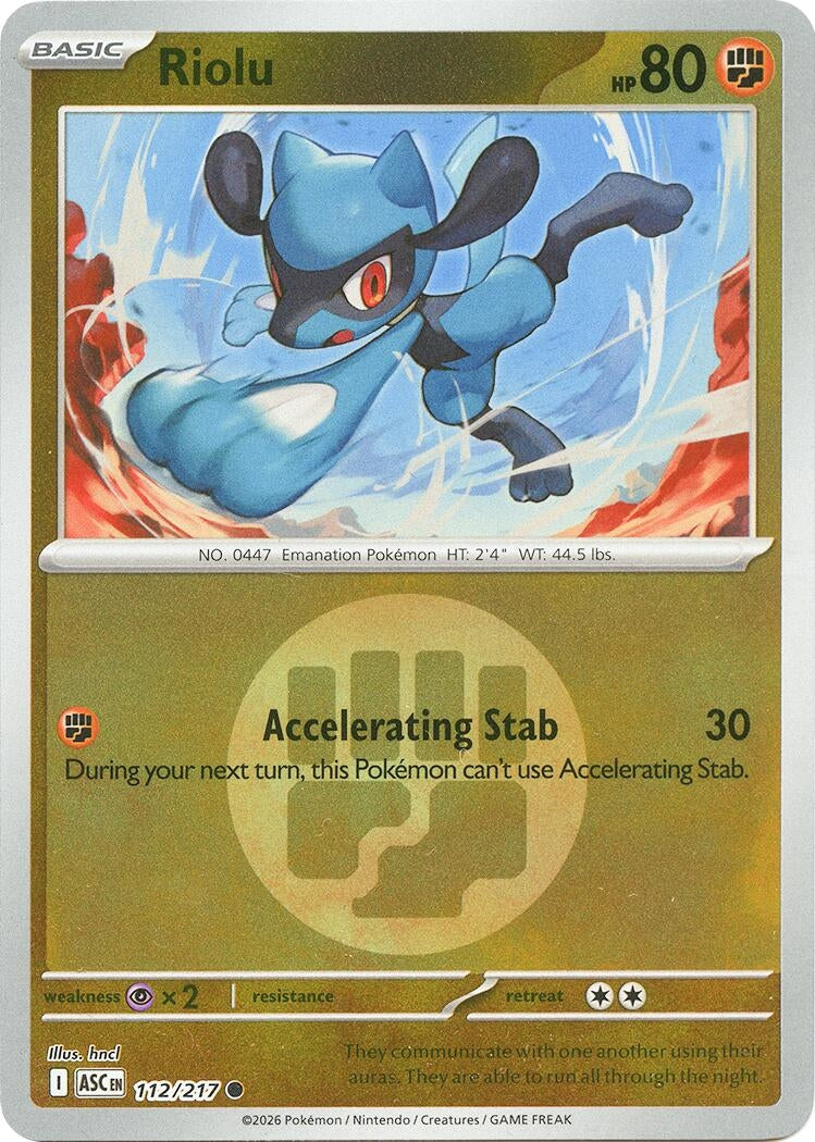 Riolu (Energy Symbol Pattern) (112/217) (ME: Ascended Heroes)
