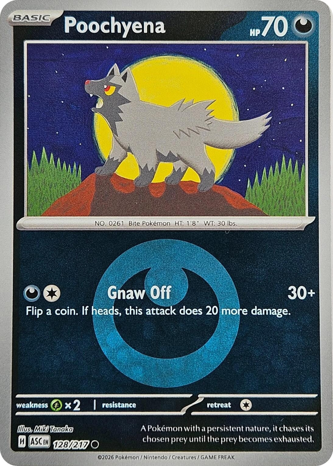 Poochyena (Energy Symbol Pattern) (128/217) (ME: Ascended Heroes)