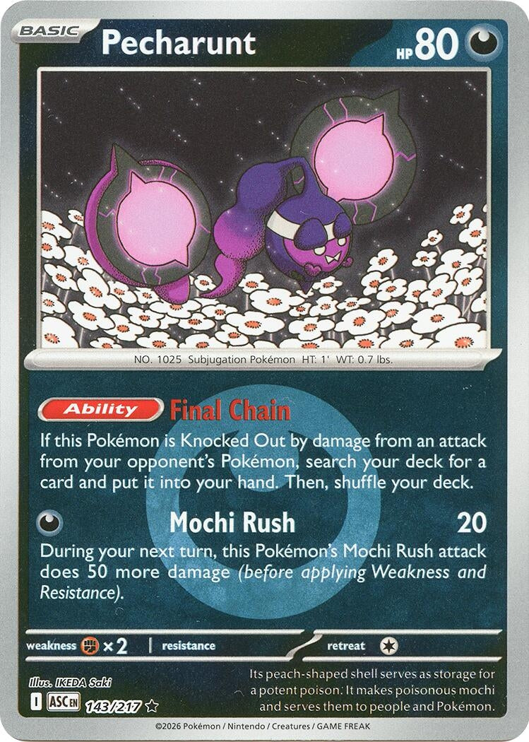 Pecharunt (Energy Symbol Pattern) (143/217) (ME: Ascended Heroes)