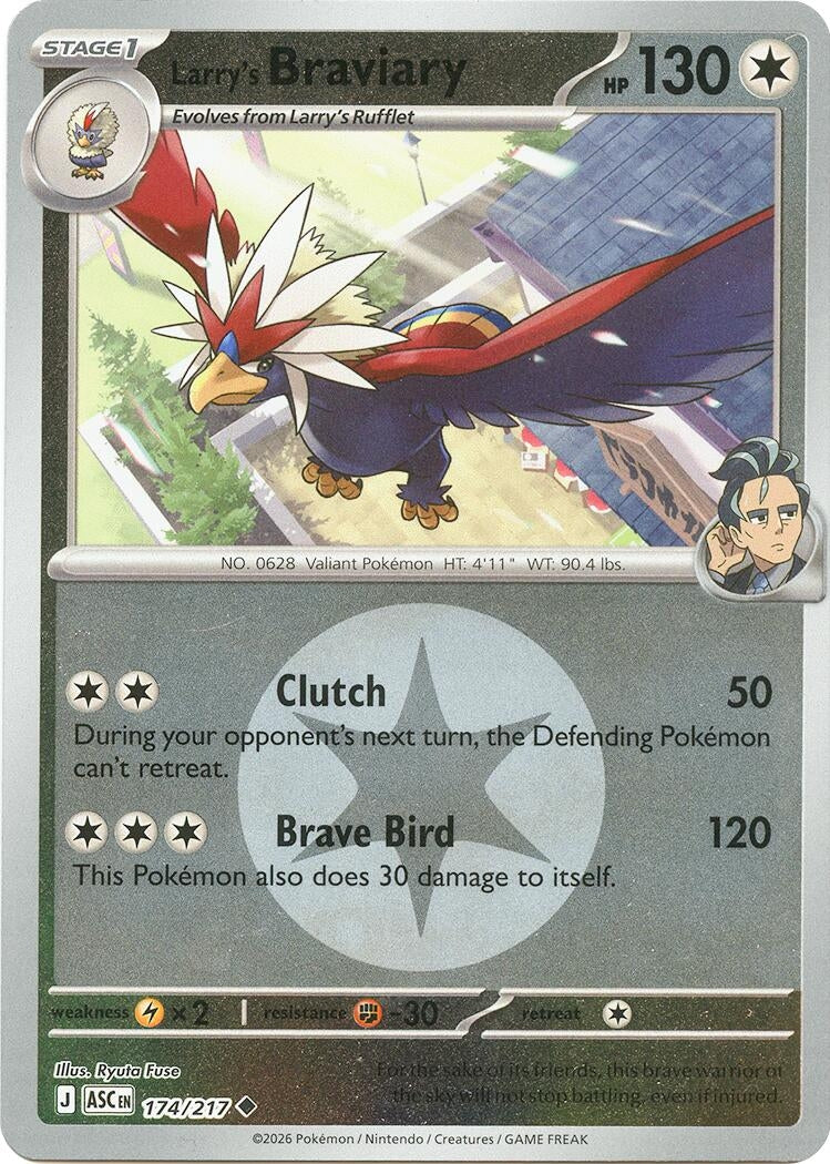 Larry's Braviary (Energy Symbol Pattern) (174/217) (ME: Ascended Heroes)
