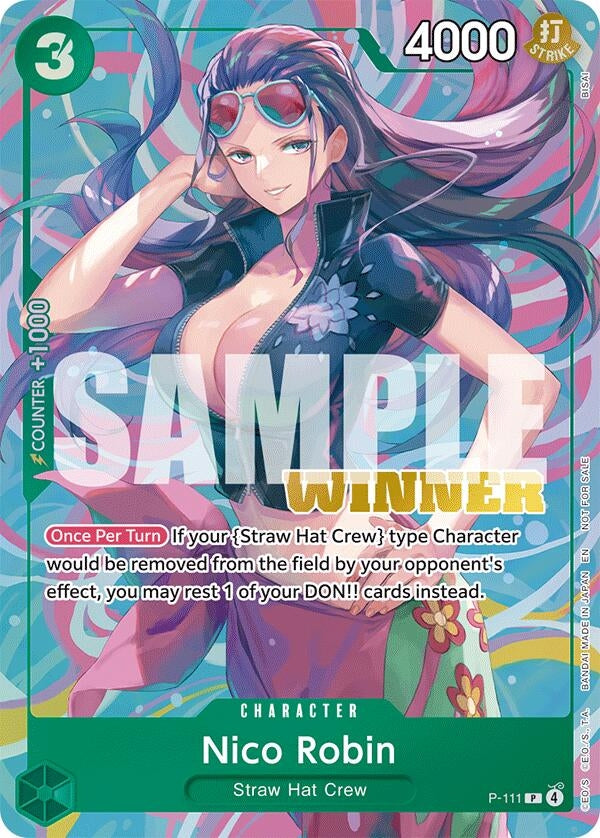 Image for Nico Robin (Heroines Battle Winner Pack) (P-111) (One Piece Promotion Cards) - One Piece Card Game