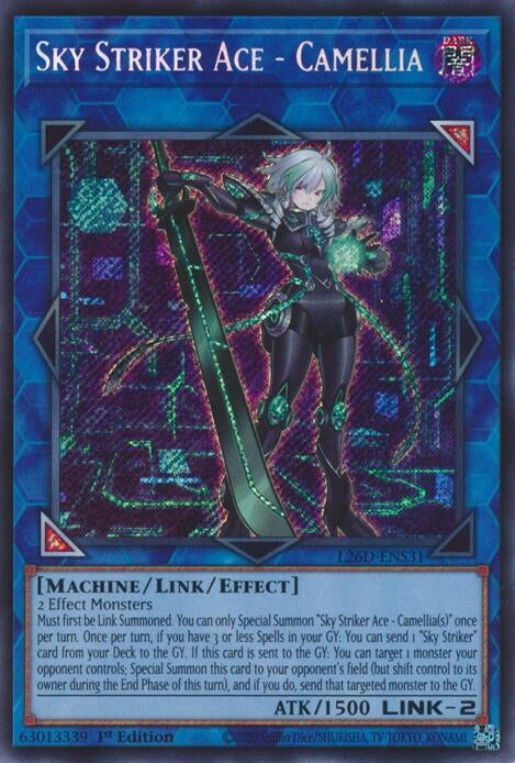 Image for Sky Striker Ace - Camellia (Secret Rare) (L26D-ENS31) (Legendary Modern Decks 2026) - YuGiOh