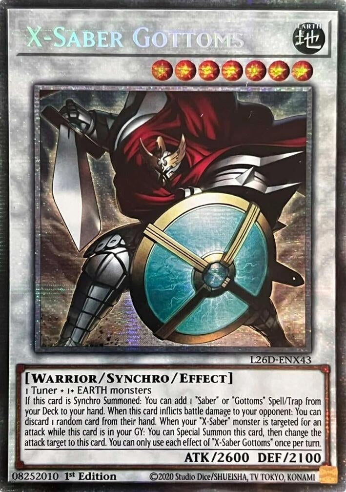Image for X-Saber Gottoms (Starlight Rare) (L26D-ENX43) (Legendary Modern Decks 2026) - YuGiOh