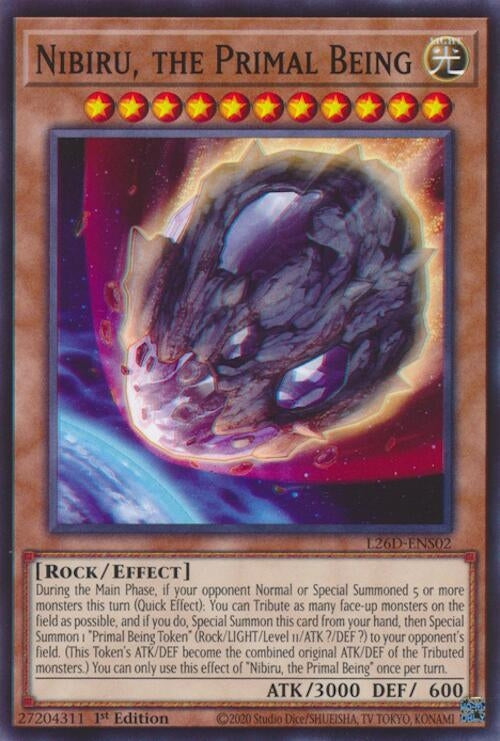 Image for Nibiru, the Primal Being (L26D-ENS02) (Legendary Modern Decks 2026) - YuGiOh