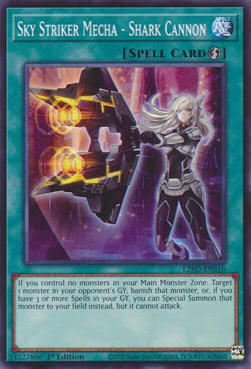 Image for Sky Striker Mecha - Shark Cannon (L26D-ENS16) (Legendary Modern Decks 2026) - YuGiOh
