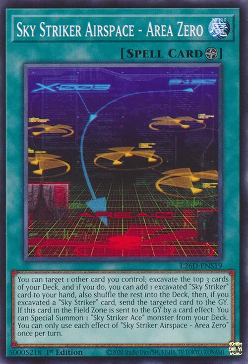 Image for Sky Striker Airspace - Area Zero (L26D-ENS19) (Legendary Modern Decks 2026) - YuGiOh