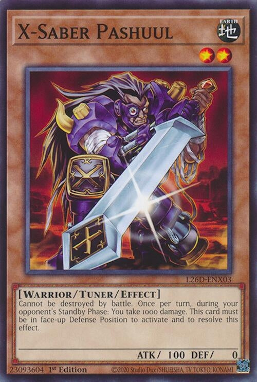 Image for X-Saber Pashuul (L26D-ENX03) (Legendary Modern Decks 2026) - YuGiOh