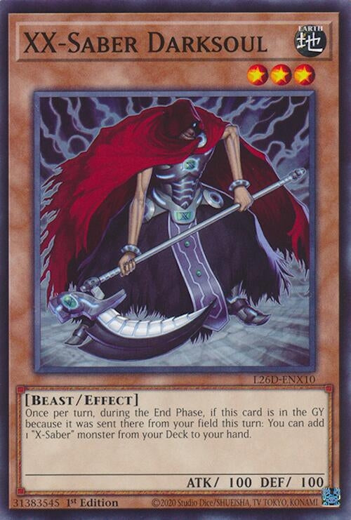 Image for XX-Saber Darksoul (L26D-ENX10) (Legendary Modern Decks 2026) - YuGiOh