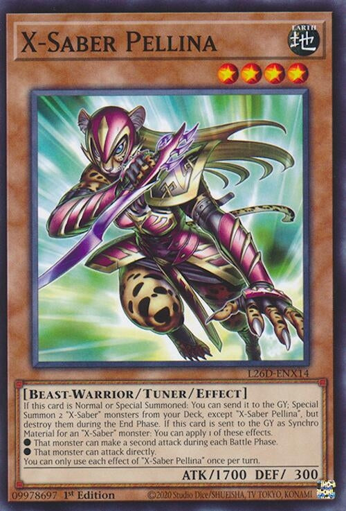 Image for X-Saber Pellina (L26D-ENX14) (Legendary Modern Decks 2026) - YuGiOh