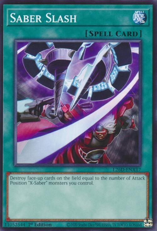 Image for Saber Slash (L26D-ENX17) (Legendary Modern Decks 2026) - YuGiOh