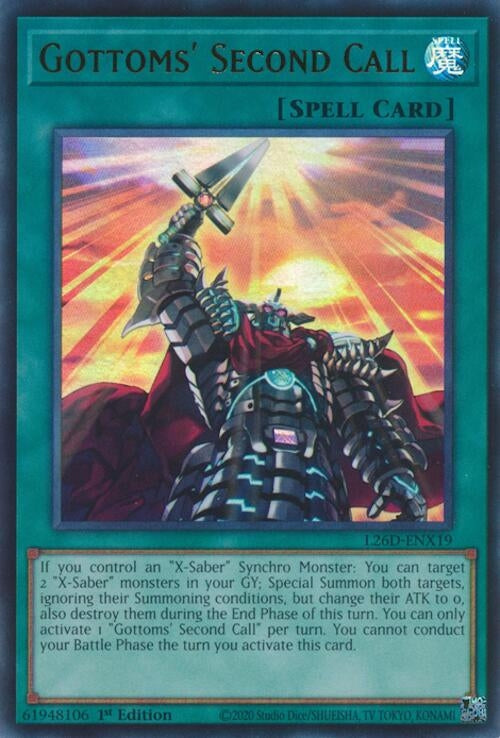 Image for Gottoms' Second Call (Ultra Rare) (L26D-ENX19) (Legendary Modern Decks 2026) - YuGiOh