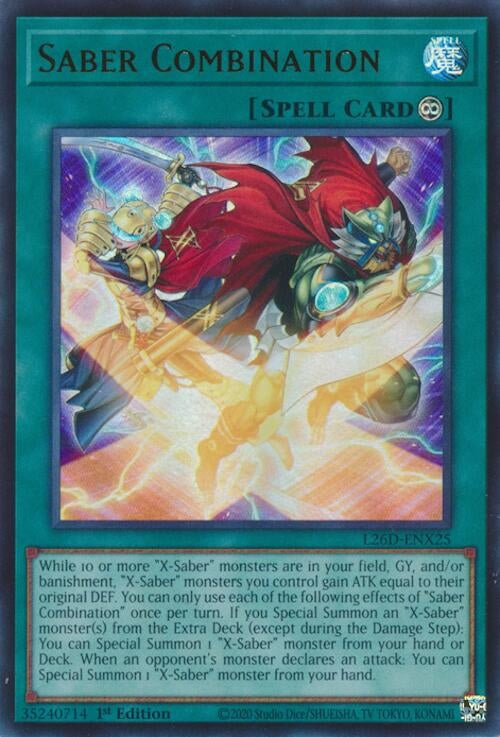 Image for Saber Combination (L26D-ENX25) (Legendary Modern Decks 2026) - YuGiOh