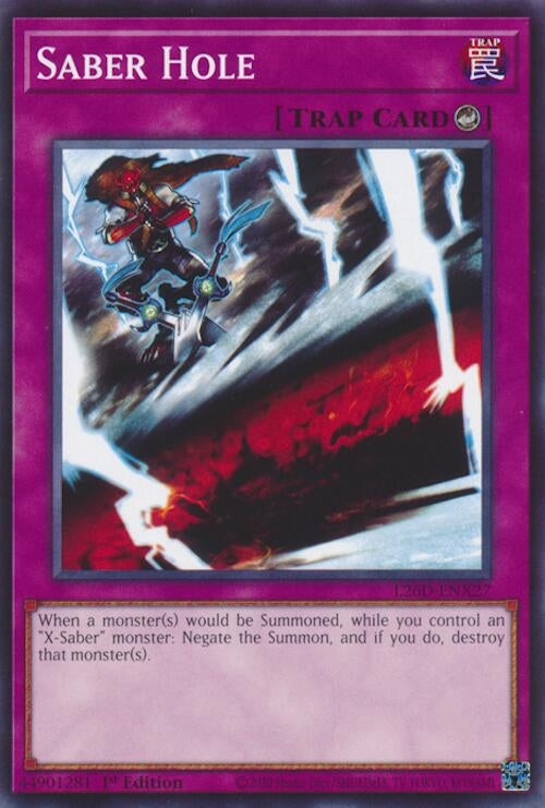 Image for Saber Hole (L26D-ENX27) (Legendary Modern Decks 2026) - YuGiOh