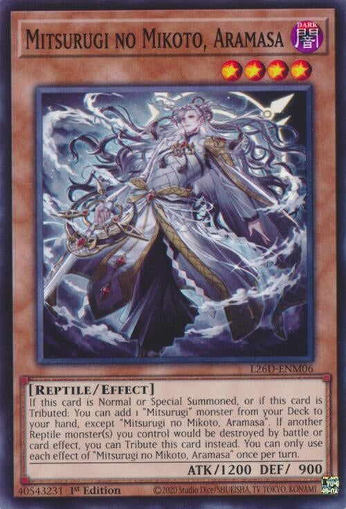 Image for Mitsurugi no Mikoto, Aramasa (L26D-ENM06) (Legendary Modern Decks 2026) - YuGiOh
