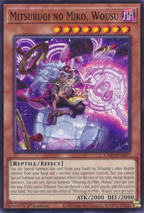 Image for Mitsurugi no Miko, Wousu (L26D-ENM07) (Legendary Modern Decks 2026) - YuGiOh