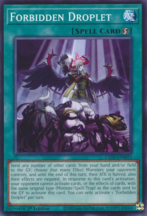 Image for Forbidden Droplet (L26D-ENM13) (Legendary Modern Decks 2026) - YuGiOh