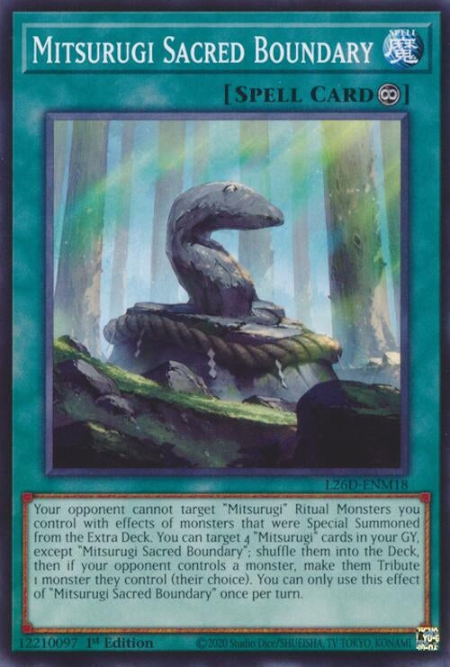 Image for Mitsurugi Sacred Boundary (L26D-ENM18) (Legendary Modern Decks 2026) - YuGiOh