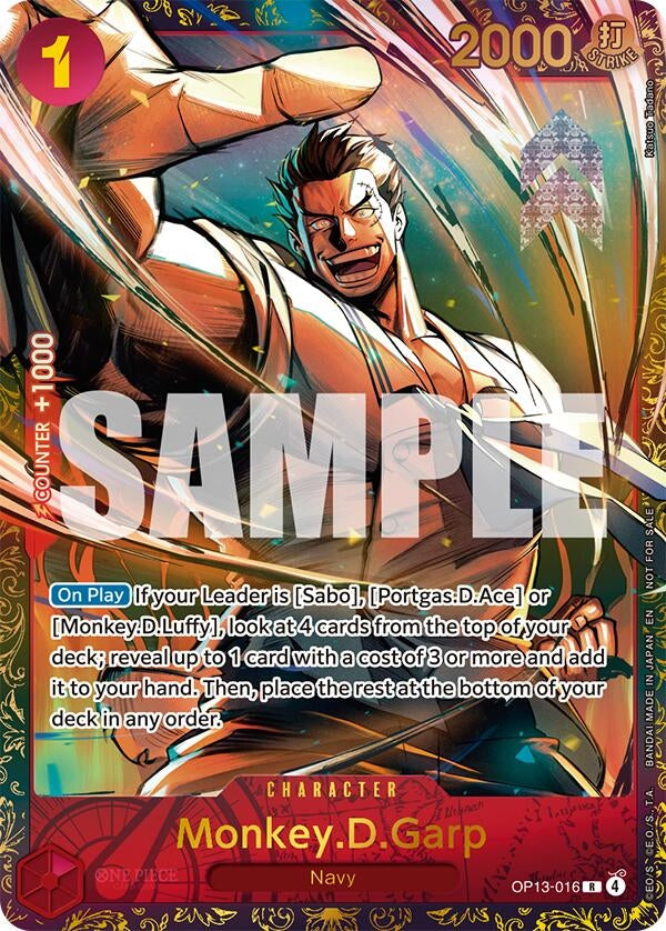 Image for Monkey.D.Garp (Treasure Cup March 2026) (OP13-016) (One Piece Promotion Cards) - One Piece Card Game