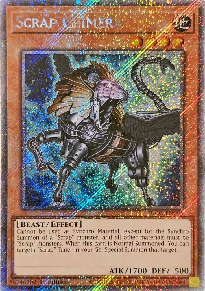 Scrap Chimera (Platinum Secret Rare) (RA05-EN005) (Rarity Collection 5)