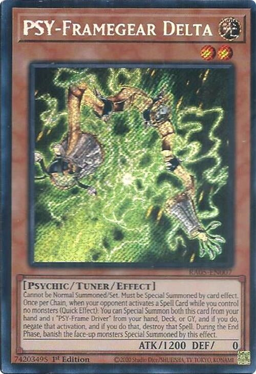 PSY-Framegear Delta (Secret Rare) (RA05-EN007) (Rarity Collection 5)