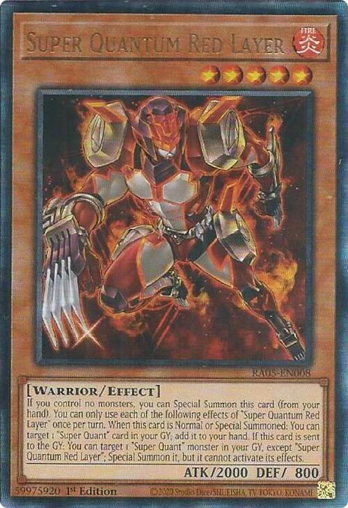 Super Quantum Red Layer (Ultimate Rare) (RA05-EN008) (Rarity Collection 5)