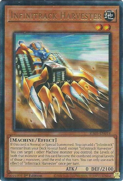 Infinitrack Harvester (Ultimate Rare) (RA05-EN014) (Rarity Collection 5)