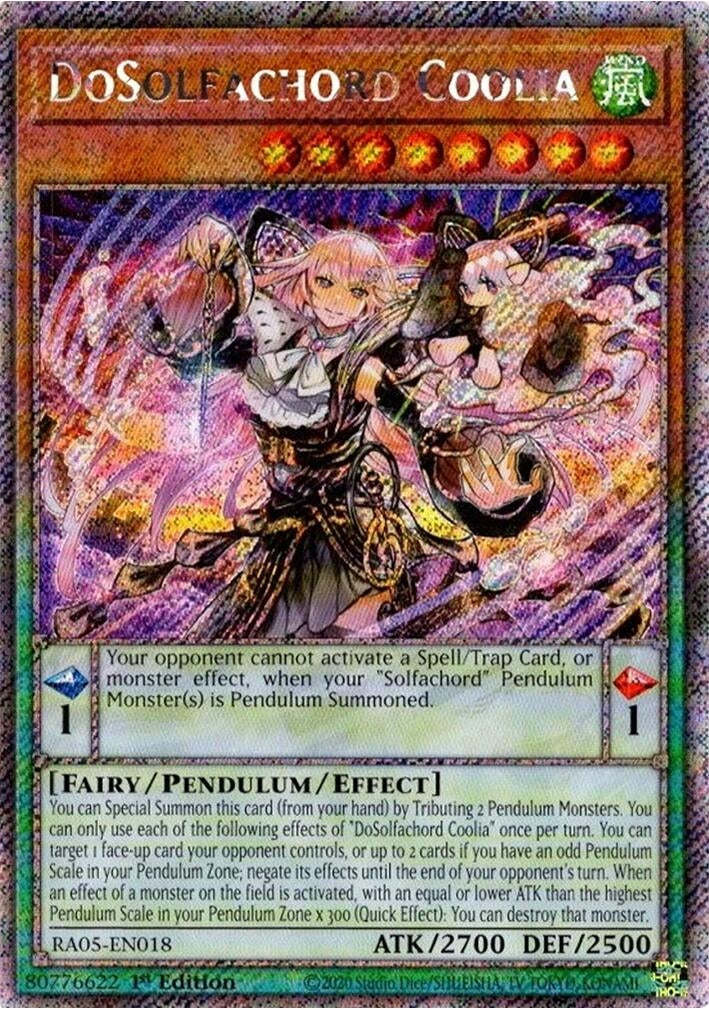 DoSolfachord Coolia (Platinum Secret Rare) (RA05-EN018) (Rarity Collection 5)