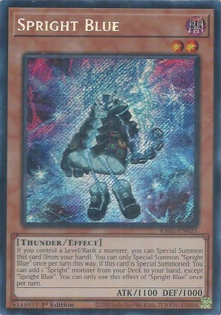 Spright Blue (Secret Rare) (RA05-EN021) (Rarity Collection 5)