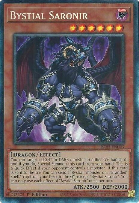 Bystial Saronir (Collector's Rare) (RA05-EN023) (Rarity Collection 5)