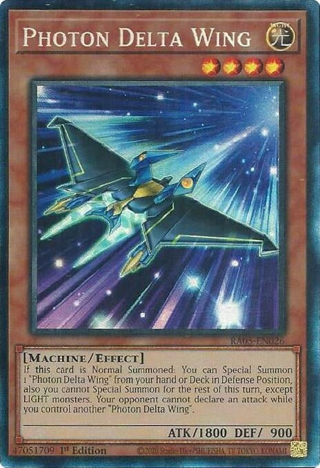 Photon Delta Wing (Collector's Rare) (RA05-EN026) (Rarity Collection 5)