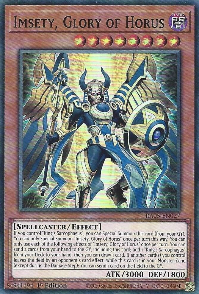 Imsety, Glory of Horus (RA05-EN027) (Rarity Collection 5)