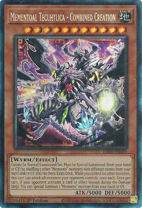 Mementoal Tecuhtlica - Combined Creation (Collector's Rare) (RA05-EN029) (Rarity Collection 5)