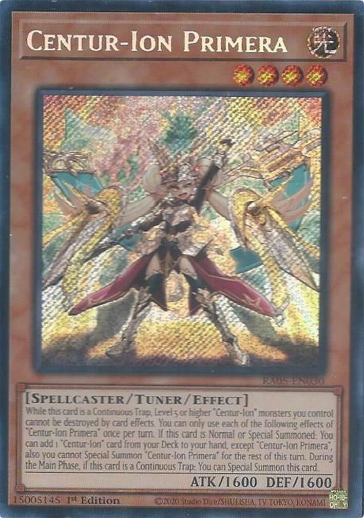 Centur-Ion Primera (Secret Rare) (RA05-EN030) (Rarity Collection 5)