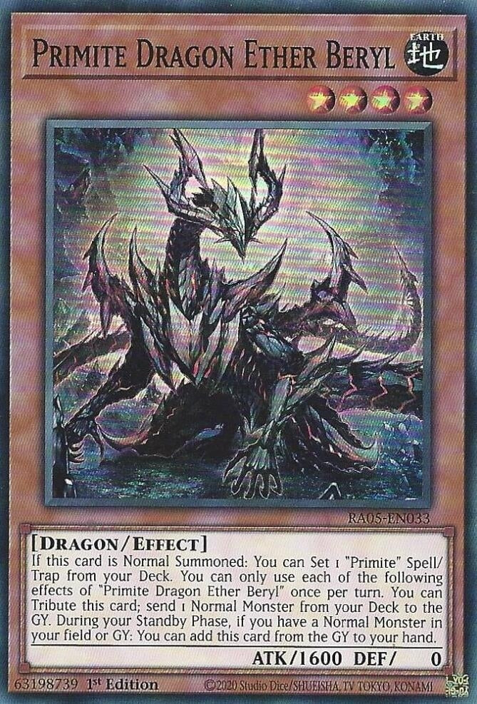 Primite Dragon Ether Beryl (RA05-EN033) (Rarity Collection 5)