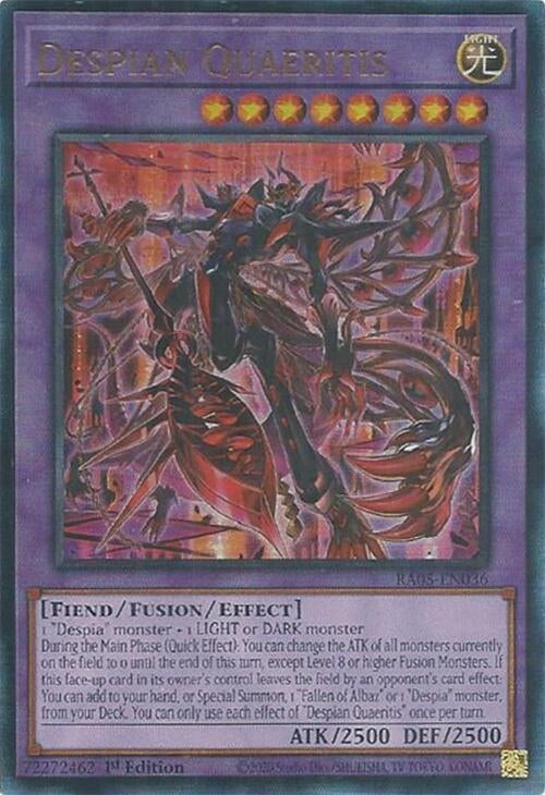 Despian Quaeritis (Ultimate Rare) (RA05-EN036) (Rarity Collection 5)