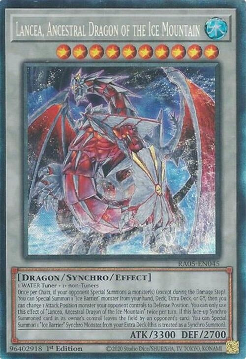 Lancea, Ancestral Dragon of the Ice Mountain (Collector's Rare) (RA05-EN045) (Rarity Collection 5)