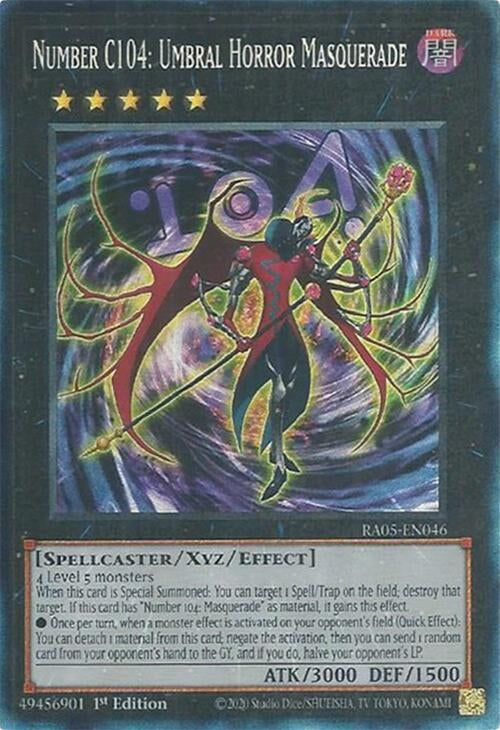 Number C104: Umbral Horror Masquerade (Collector's Rare) (RA05-EN046) (Rarity Collection 5)