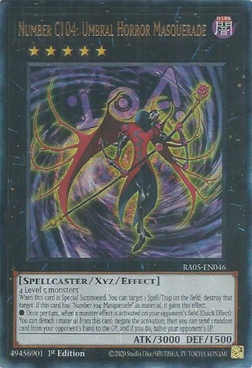 Number C104: Umbral Horror Masquerade (Ultimate Rare) (RA05-EN046) (Rarity Collection 5)
