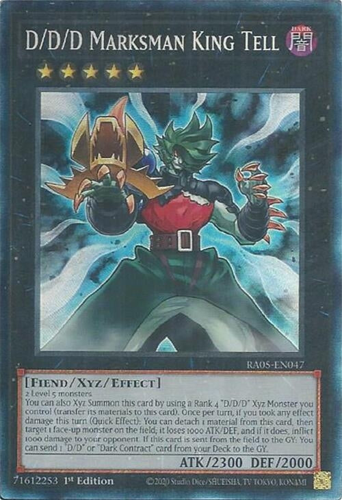 D/D/D Marksman King Tell (Collector's Rare) (RA05-EN047) (Rarity Collection 5)