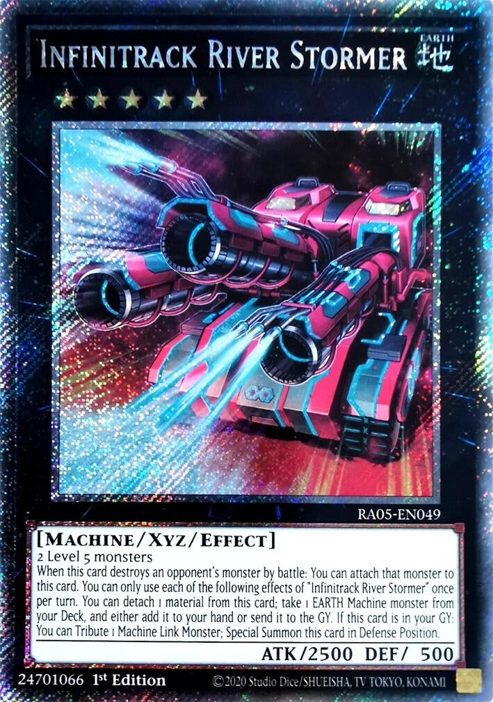 Infinitrack River Stormer (Platinum Secret Rare) (RA05-EN049) (Rarity Collection 5)