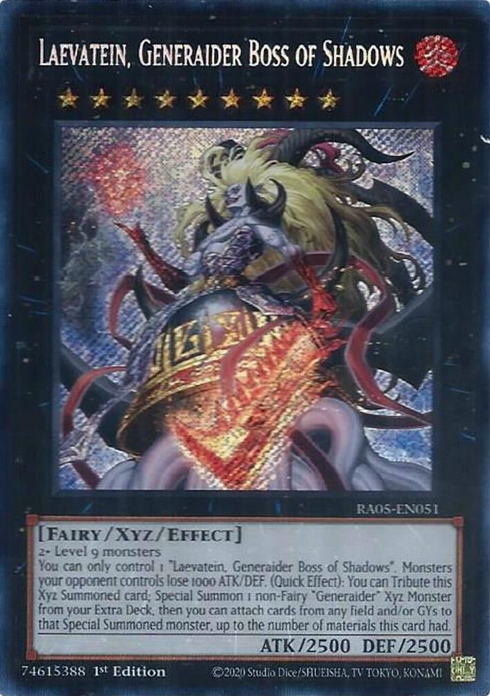 Image for Laevatein, Generaider Boss of Shadows (Secret Rare) (RA05-EN051) (Rarity Collection 5) - YuGiOh