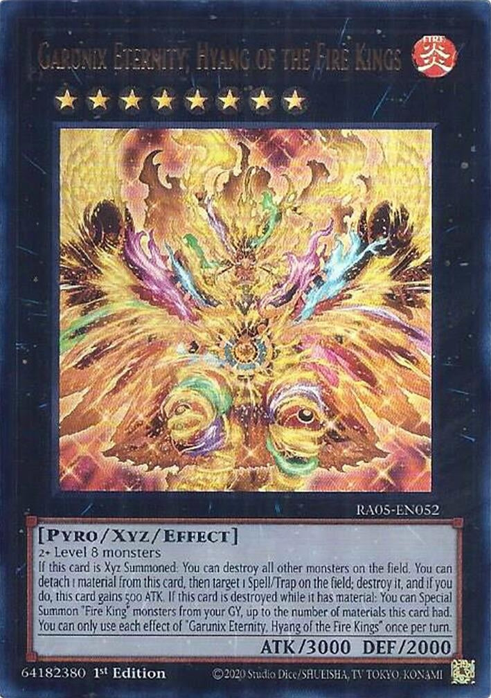 Garunix Eternity, Hyang of the Fire Kings (Ultra Rare) (RA05-EN052) (Rarity Collection 5)