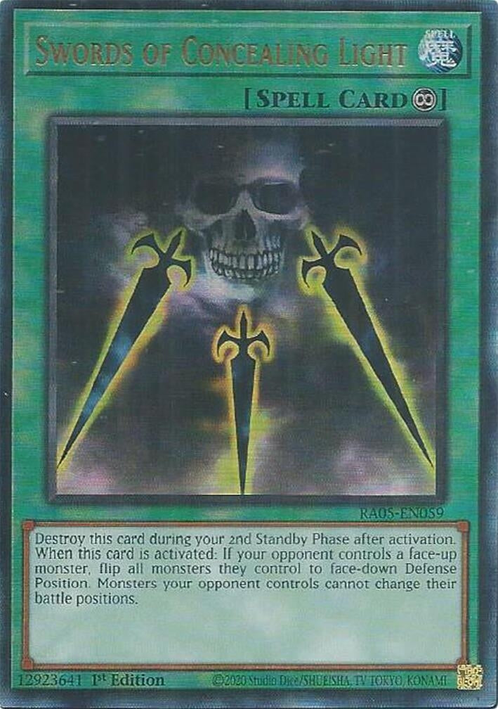 Swords of Concealing Light (Ultimate Rare) (RA05-EN059) (Rarity Collection 5)