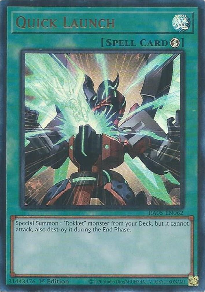 Quick Launch (Ultra Rare) (RA05-EN062) (Rarity Collection 5)