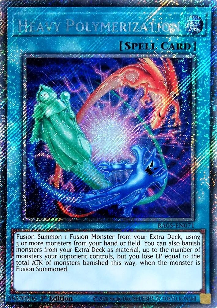 Heavy Polymerization (Platinum Secret Rare) (RA05-EN071) (Rarity Collection 5)